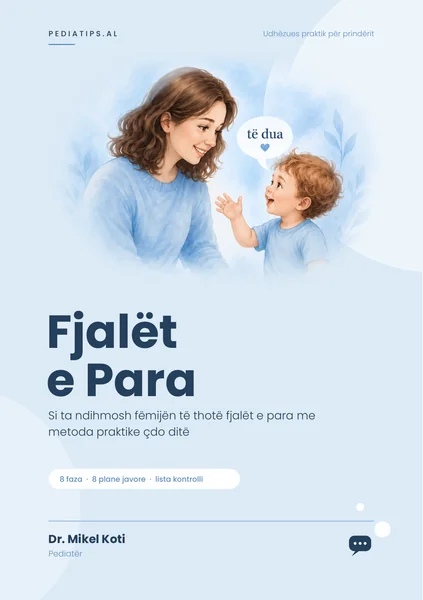 Kopertina e librit Fjalët e Para nga Dr. Mikel Koti